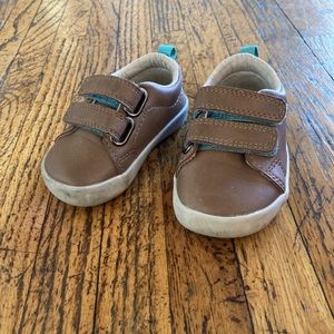 Ten Little Brown Velcro Sneakers